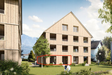 Altach: 3-Zimmer-Wohnung mit großzügiger Terrasse - Standort im Gebäude